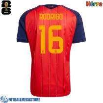 Fotballdrakt Herre Spania Rodri Hernandez #16 Hjemmedrakt VM 2026 Kortermet